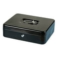 thumbnail image 1 of Shoreew Metal Money Box with Lock And 2 Keys Fireproof Cash Safe Box Anti-theft Shockproof Secure Multi Compartments Storage Valueable Things Deposit Tin, 1 of 7
