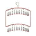 thumbnail image 1 of Shoreew Metal Sock Drying Rack Windproof Design 20 Clips Clothes Hanger Dryer Indoor Outdoor Clothes Drying Rack, 1 of 7