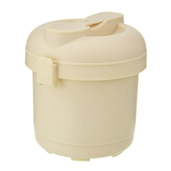 Shoreew Microwave Rice Cooker BPA-Free Plastic Steamer with Locking Lid for Fluffy Rice 585ml Microwaveable Food Container for Veggies Soup