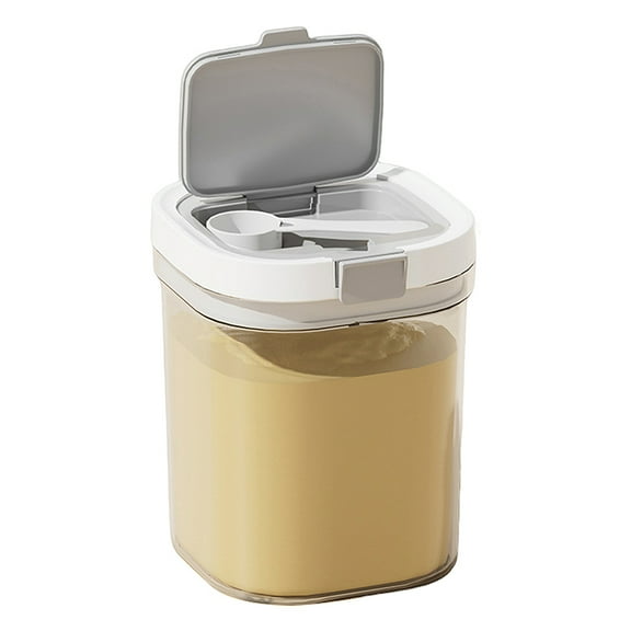 Shoreew Milk Powder Dispenser Storage Container 800/1300ml Sealed Jar Easy to Clean Portable Snack Cup Food Container
