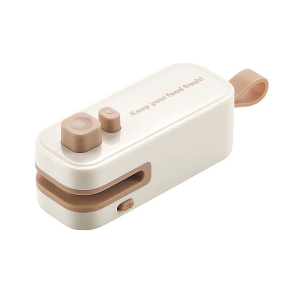 Shoreew Mini Bag Sealer Rechargeable 2-in-1 Heat Sealer with Cutter Portable Sealing Machine for Plastic Bags Kitchen Sealant Device