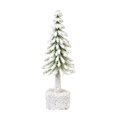 thumbnail image 1 of Shoreew Mini Christmas Tree Artificial Bottle Brush Tree with Wooden Base Small Snow Frost Flocked Pine Tree for Winter Tabletop Home Decor, 1 of 7