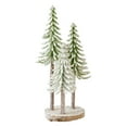 thumbnail image 1 of Shoreew Mini Christmas Tree Artificial Bottle Brush Tree with Wooden Base Small Snow Frost Flocked Pine Tree for Winter Tabletop Home Decor, 1 of 7