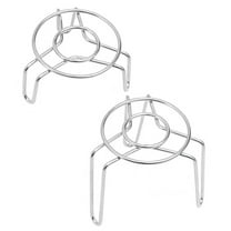 Shoreew Mini Round Steamer Rack Stainless Steel Pot Trivet Small Steaming Pot Pan Cooking Stand for Cooking Baking Steaming