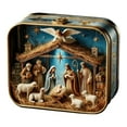 thumbnail image 1 of Shoreew Miniature Christmas Nativity Set in A Tin Box Handcrafted Pocket Nativity Scene Gift Small Religiou Holy Family Ornament for Desk Shelf Office Travel Decor, 1 of 7