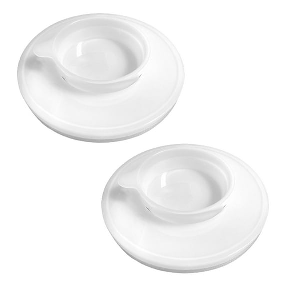 Shoreew Mixer Bowl Covers for KitchenAid 4.5-5 Qt Stand Mixer Anti-Splash Baffle Transparent Lid with Extra Pouring Window Plastic Bowl Cover to Prevent Spills And Splashes