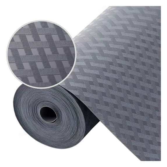 Shoreew Non-Adhesive Shelf Liner Kitchen Cabinets Protector Food Safe Easy to Cut Clean Non-slip Waterproof Drawer Liner Protects Surfaces Cupboard Liner