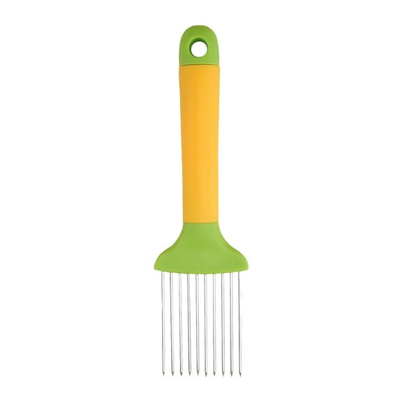 Shoreew Onion Holder Slicer Meat Tenderizer Tool Stainless Steel Cutter for Slicing And Storage Potato Kiwi Avocados Tomato Eggs Vegetable Carrots Efficient Kitchen Gadget