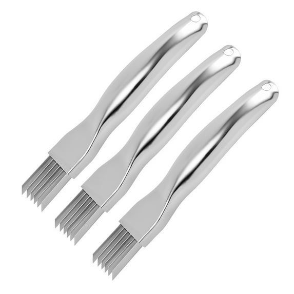 Shoreew Onion Slicer And Dicer with 6 Blades Stainless Steel Vegetable Cutter for Julienne Strips Multifunctional Kitchen Tool with Safety Cover & Non-Slip Handle