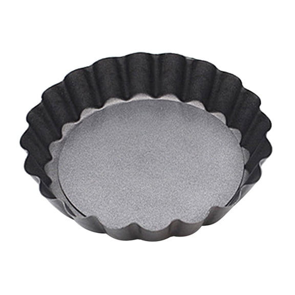 Shoreew Pizza Tray Easy to Demould High Hardness Wave Edge Design Carbon Steel Round Pastry Cake Baking Pan Home Supplies