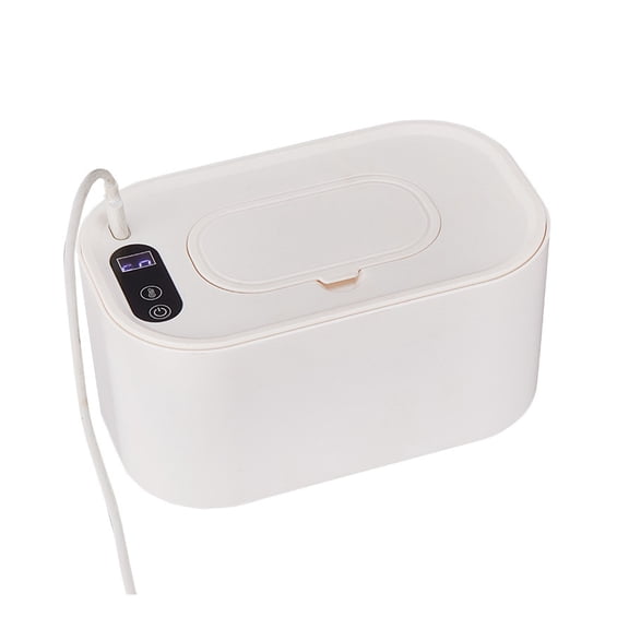 Shoreew Portable Baby Wipe Warmer Adjustable LED Display Large Capacity Home Travel Fast Heating Diaper Wet Wipe Holder Dispenser Heater
