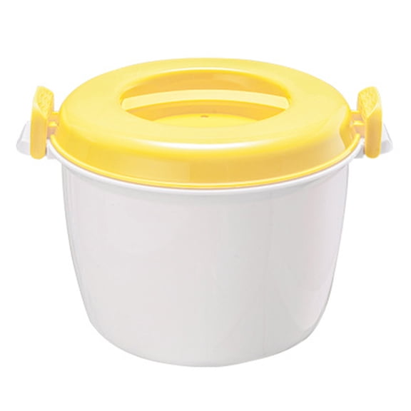 Shoreew Rice Steaming Pot Good Insulation Large Capacity Ergonomic Handle Buckle Design Multifunctional Microwave Rice Cooker Steamer Veggie Portable Cookware Pot