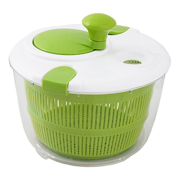 Shoreew Salad Spinner Fruit Vegetable Washer with Bowl Non-Slip Base Design Built-in Drainage System Manual Lettuce Spinner Vegetable Dryer