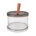 thumbnail image 1 of Shoreew Sealed Spice Jar Airtight Seasoning Storage Organizer Round Stackable Clear Spice Bottle with Handle for Kitchen Counter Pantry, 1 of 7
