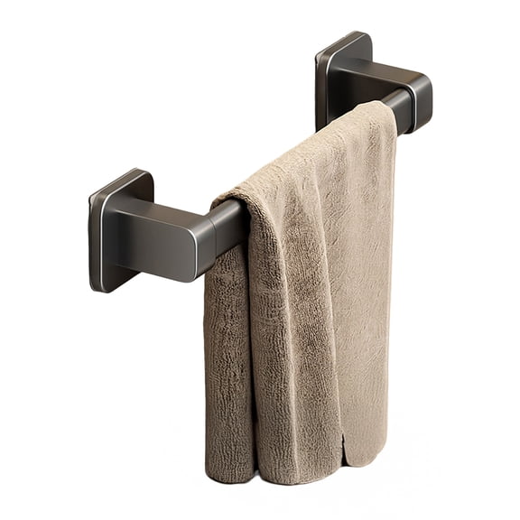 Shoreew Self-Adhesive Towel Rack Hand Towel Bar Strong Load-bearing Easy to Install Bathroom Wall Mounted Towel Hanger