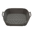 thumbnail image 1 of Shoreew Silicone Air Fryer Liners Square Baking Tray Reusable Air Fryer Basket Kitchen Cooking Gadget for Air Fryer, 1 of 7