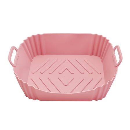 Shoreew Silicone Air Fryer Liners Square Baking Tray Reusable Air Fryer Basket Kitchen Cooking Gadget for Air Fryer