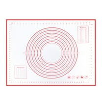 Shoreew Silicone Baking Mat Non-Stick Pastry Dough Rolling Mat with Measurement Marks Heat-Resistant Cookies Fondant Making Mat Thick Baking Pad