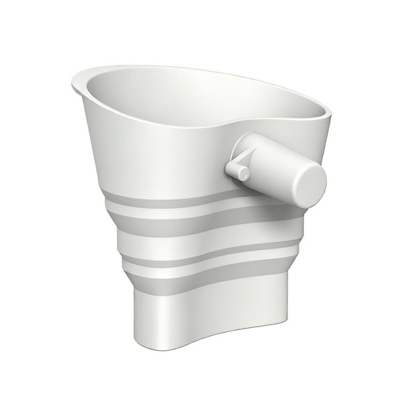 Shoreew Silicone Flour Funnel for 5-Qt Mixer Flexible Collapsible Mess-free Pouring Funnel with 30-degrees Angled Spout Professional Baking Tool