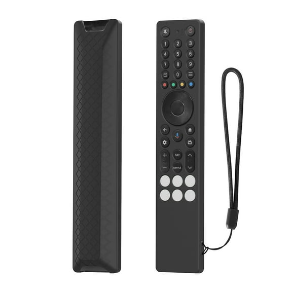 Shoreew Silicone Remote Control Cover Protective Case Shockproof Impact Resistant Waterproof Remote Control Shell with Lanyard for TCL RC833A