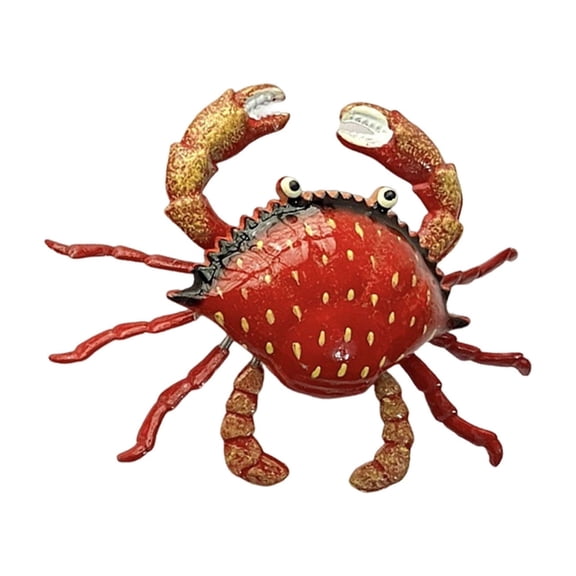 Shoreew Simulated Crab Refrigerator Magnet Movable Joints Realistic Home Office Kitchen Locker Fridge Magnetic 3D Crab Decoration Ornament