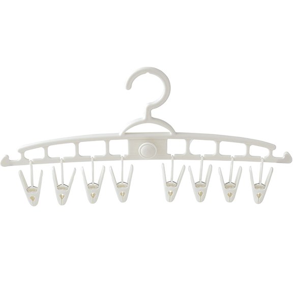 Shoreew Sock Clip Drying Rack Space Saving Durable Non-slip Multi-functional Windproof Household Hanging Sock Storage