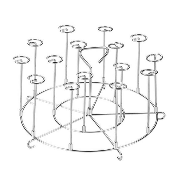 Shoreew Stainless Steel BBQ Vertical Skewers for Air Fryer Grill Set of 15 Skewers Detachable Heat-Kitchen Tools for Cafe Restaurant Bakery