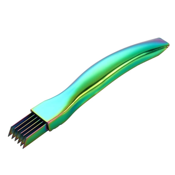 Shoreew Stainless Steel Chopped Green Onion Knife Multi-Blade Kitchen Herb Cutter Multifunctional Scallion Shredding Tool Household Vegetable Slicer Gadget