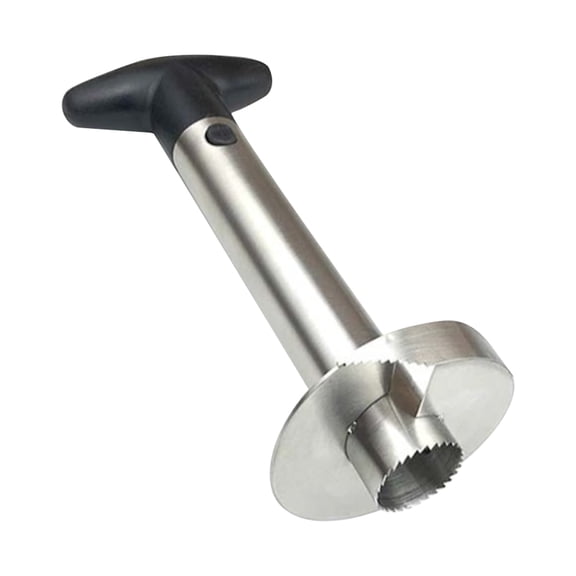 Shoreew Stainless Steel Pineapple Corer Fruit Slicer with Sharp Blade Pineapple Core Remover 3-in-1 Peeling Slicing Coring Tools