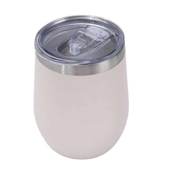 Shoreew Stainless Steel Wine Cup with Leak-Proof Lid Hot Cold Drinks Portable Travel Cup Anti-Slip Design Insulated Thermal Mug