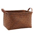 thumbnail image 1 of Shoreew Storage Basket Woven Great Load Bearing Handles Flexible Pressure Resistant Large Capacity Smooth Outdoor Vegetable Fruit Toys Storage Basket Laundry Picnic Basket, 1 of 6