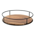 thumbnail image 1 of Shoreew Storage Tray Organizer Multifunctional 360-Degree Rotation Wooden Lazy Susan Turntable Kitchen Countertop Organizer, 1 of 7