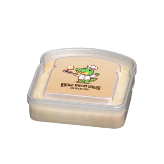 Shoreew Transparent Bread Box Food Grade BPA Free Reusable Lightweight Portable Toast Sandwich Box Food Container
