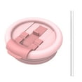 thumbnail image 1 of Shoreew Tumbler Flip Straw Lid Replacement Silicone Leak Proof Reusable Splash Resistant Tumbler Lid Compatible with 40 Oz Cup Accessories, 1 of 6