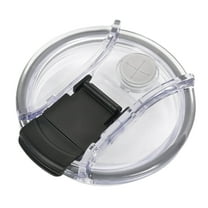 Shoreew Tumbler Lid with Straw Hole Transparent Good Sealing Dustproof Splash Resistant Cup Lid Cover Replacement Cup Accessories