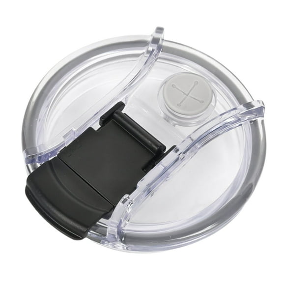 Shoreew Tumbler Lid with Straw Hole Transparent Good Sealing Dustproof Splash Resistant Cup Lid Cover Replacement Cup Accessories