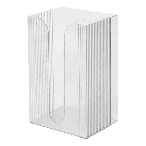Shoreew Wall Mounted Tissue Box Holder Large Capacity Transparent Design Simple Installation Bathroom Tissue Paper Box