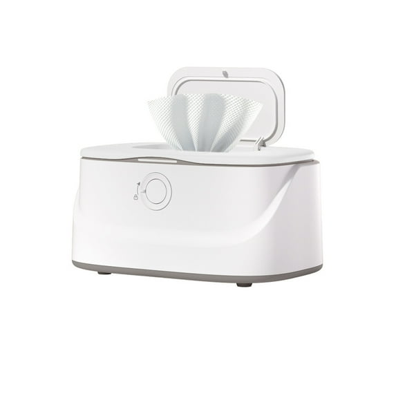 Shoreew Wipes Warmer with Stainless Steel Top Heating 3 Adjustable Levels Indicator Light Constant Temperature Baby Wet Wipes Dispenser for Large Wipes Holds 80 Wipes Baby Care Essential