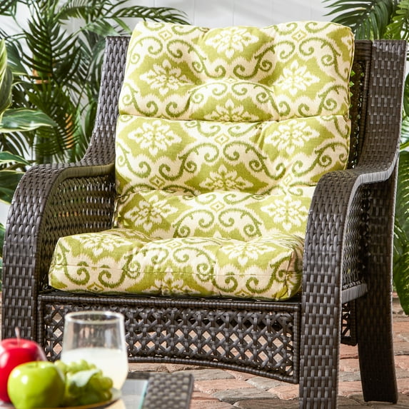 Shoreham Ikat Outdoor High Back Chair Cushion