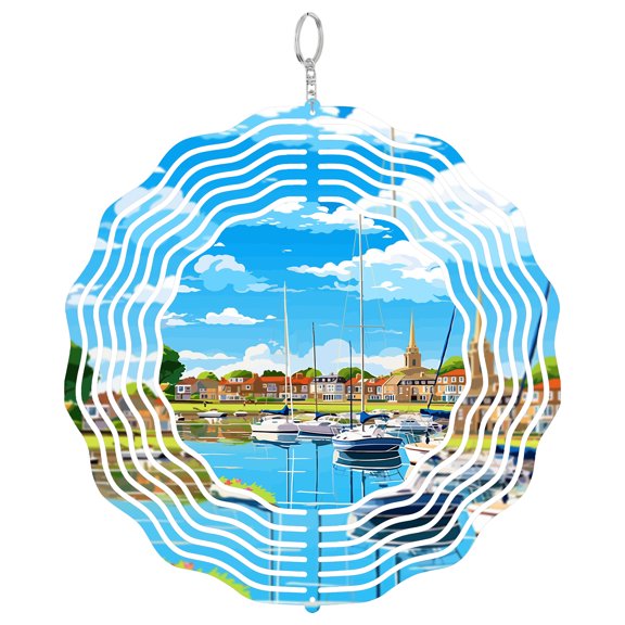 Shoreham-On-Sea UK 3D Wind Spinner Kinetic Yard Decor