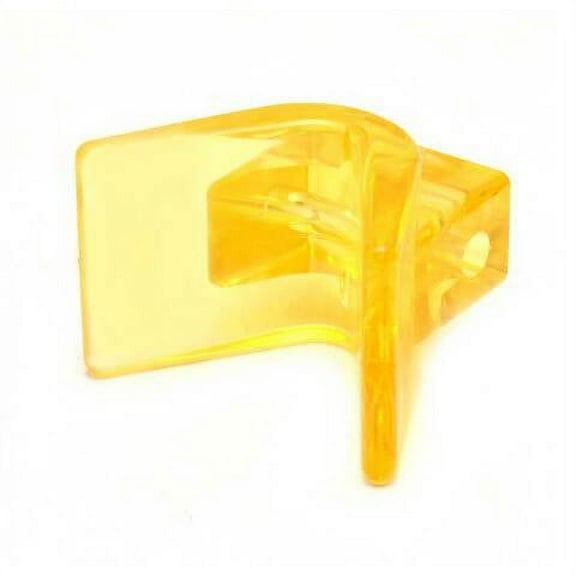 Shoreline Boat Bow Stop SL52322 | 3x3 3/4 Inch Poly Clear Yellow