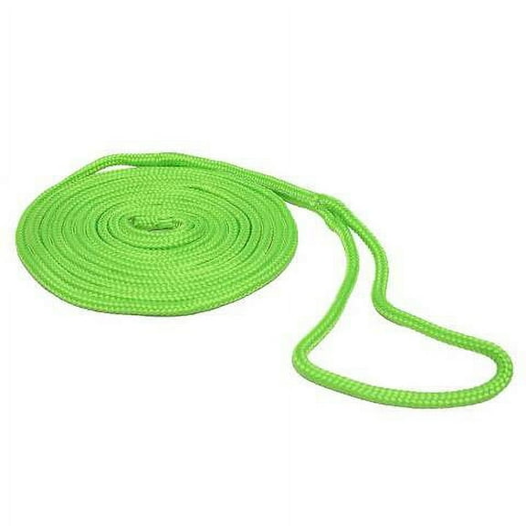 Shoreline Boat Dock Line SL91635 | 3/8 Inch x 15 FT Double Braid Green