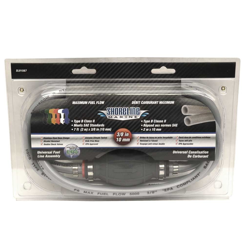 Shoreline Boat Fuel Gas Line SL91567 Mercury BRP 7 Ft x 3/8" Type B