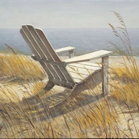 Shoreline Chair Canvas Art - Arnie Fisk (24 x 24)