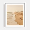 thumbnail image 1 of Shoreline, Huntington Beach - Huntington Beach California Photography Beach Coast Ocean Palm Tree Seaside Summer Scenic Black Framed Wall Art Print 9 x 12 inches, 1 of 4