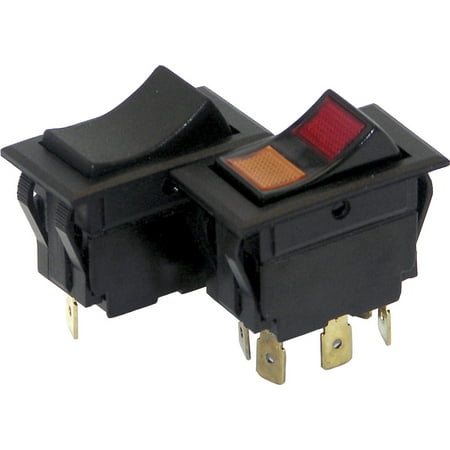 Shoreline Marine 12-volt on/off/on Sealed Rocker Switch , Black