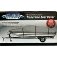 thumbnail interactive-video image 1 of Shoreline Marine 150-Denier Polyester Water-Resistant Boat Cover, Gray, Model C, 1 of 4