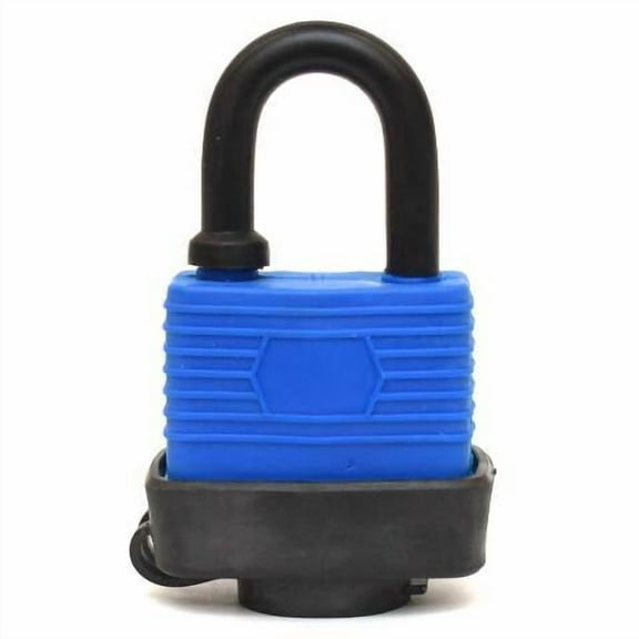 Shoreline Marine Boat Covered Padlock SL52170 | 1 1/2 Inch Blue Black