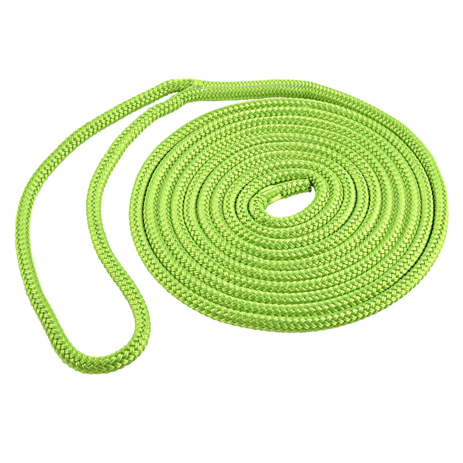 Shoreline Marine Double Braided Polyester, 1/2 in x 15 ft, Neon Green - image 1 of 5
