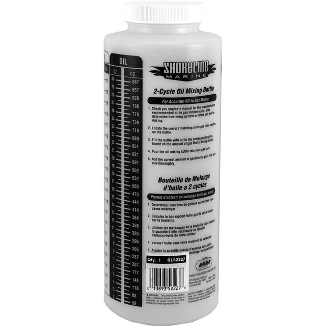 Shoreline Marine Oil Mixing Bottle Boat Accessories